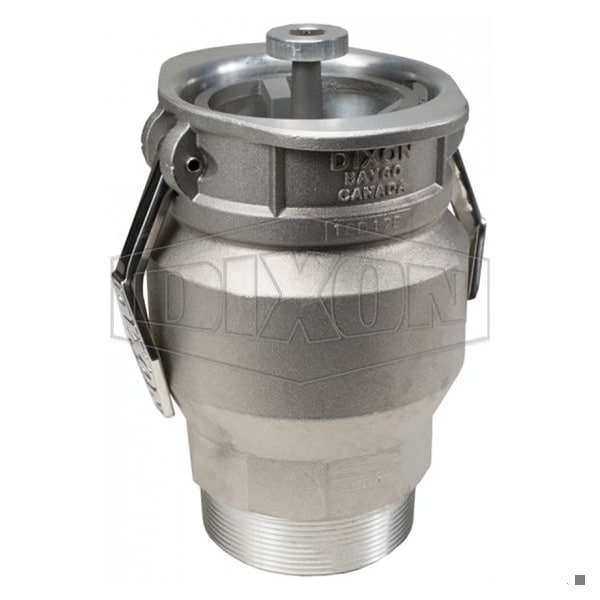 Vapor Recovery Coupler, 4 in Nominal, Coupler x MNPT End Style, Aluminum, Domestic